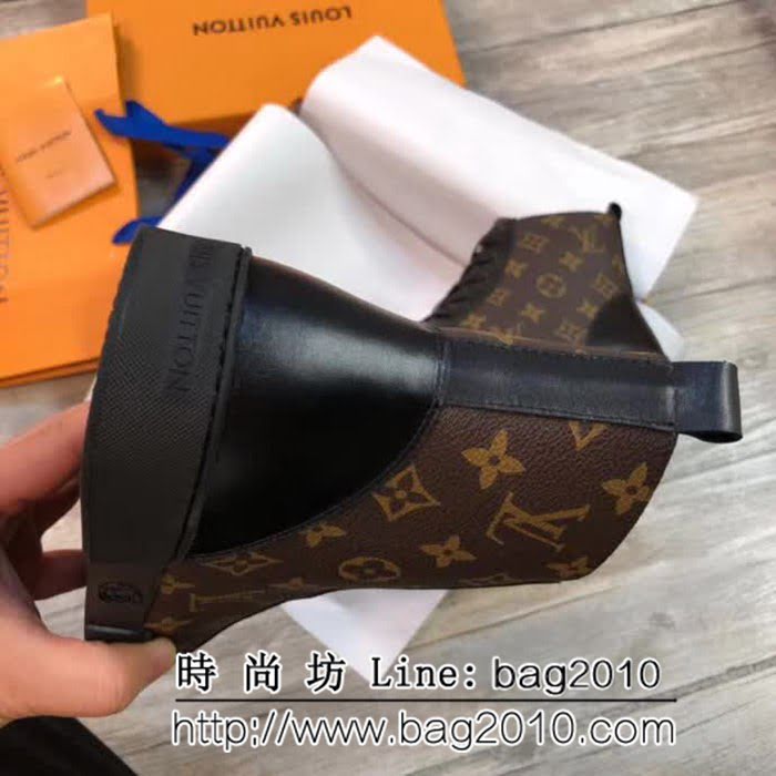 路易威登LV 專櫃新款原版牛皮配老花高幫男士休閒鞋 8FX2223